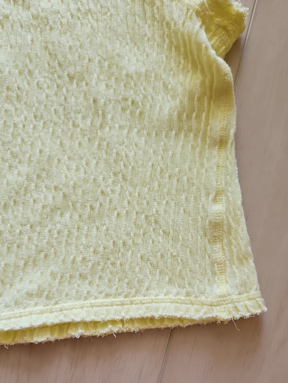 FP Movement Pale Yellow Ribbed Cropped Tee - Picture 9 of 9